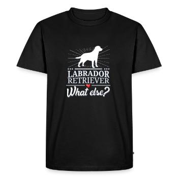 Labrador Retrievers what else? - Men's Premium Organic T-Shirt - black - Front - Nico (187cm)
