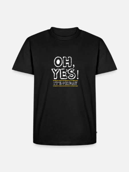 Friday - weekend - closing time - Men's Premium Organic T-Shirt - black