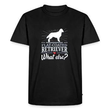 Flat-Coated Retriever quoi d'autre? - T-shirt Premium bio Homme - noir - Devant - Nico (187cm)