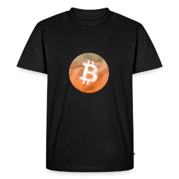 Bitcoin - T-shirt Premium bio Homme - noir - Devant - Nico (187cm)