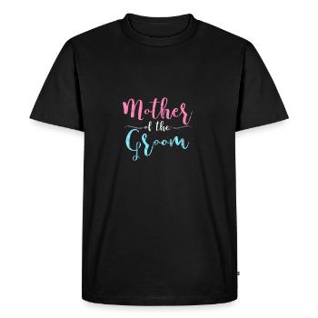 Mère du marié mariée bachelorette maman - T-shirt Premium bio Homme - noir - Devant - Nico (187cm)