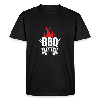 BBQ shirt Gift Barbeque BBQ Griller shirt - Men's Premium Organic T-Shirt - black - Front - Nico (187cm)