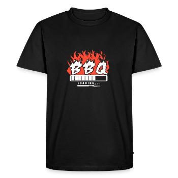 BBQ shirt Gift Barbeque BBQ Griller shirt - Men's Premium Organic T-Shirt - black - Front - Nico (187cm)