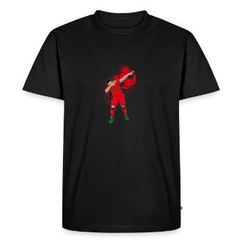 Maroc Équipe nationale de football - T-shirt Premium bio Homme - noir - Devant - Nico (187cm)