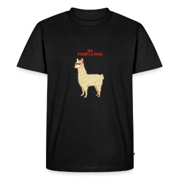 Pas de problème - pas de prob-lama - Lama - T-shirt Premium bio Homme - noir - Devant - Nico (187cm)