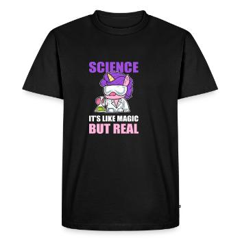C’est comme un poison pour les professeurs de sciences magiques - T-shirt Premium bio Homme - noir - Devant - Nico (187cm)