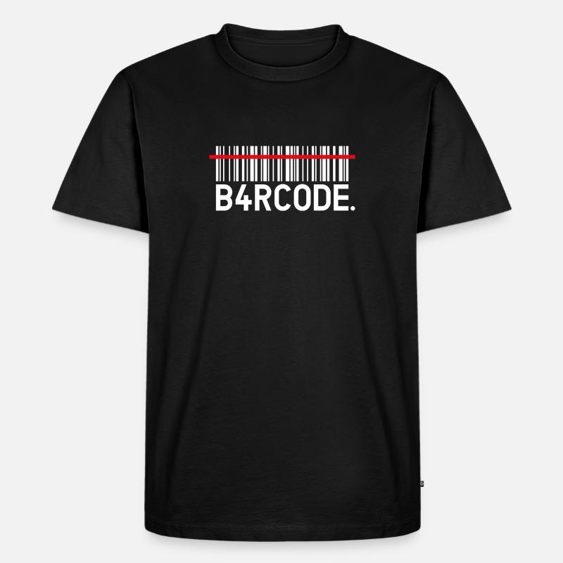 B4RCODE. Scan - Männer Premium Bio T-Shirt - Schwarz