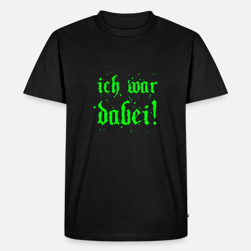 ich war dabei! Splitter - Männer Premium Bio T-Shirt - Schwarz