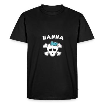 Pirate Hanna Design pour les filles et les femmes - T-shirt Premium bio Homme - noir - Devant - Nico (187cm)
