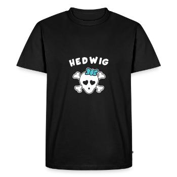 Design Hedwige pirate pour filles et femmes - T-shirt Premium bio Homme - noir - Devant - Nico (187cm)
