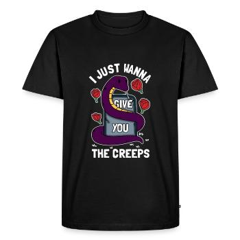 Pastel Goth Creepy Vibe - Men's Premium Organic T-Shirt - black - Front - Nico (187cm)