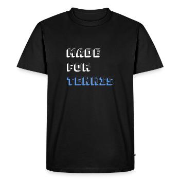 Made for Tennis - T-shirt Premium bio Homme - noir - Devant - Nico (187cm)