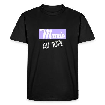 GRANNY. MOTHER'S DAY - Men's Premium Organic T-Shirt - black - Front - Nico (187cm)