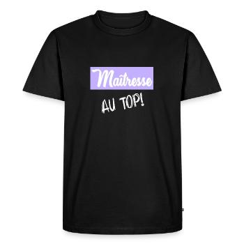 mistress - Men's Premium Organic T-Shirt - black - Front - Nico (187cm)