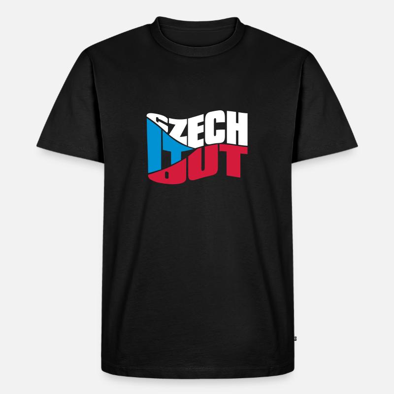 chech - Männer Premium Bio T-Shirt - Schwarz