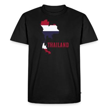 Thailand - Men's Premium Organic T-Shirt - black - Front - Nico (187cm)