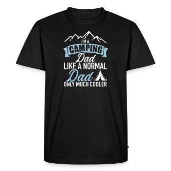 camping - Men's Premium Organic T-Shirt - black - Front - Nico (187cm)