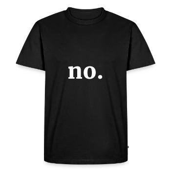 Non / Non | blanc - T-shirt Premium bio Homme - noir - Devant - Nico (187cm)