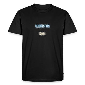 Birthday child - Men's Premium Organic T-Shirt - black - Front - Nico (187cm)