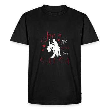 Salsa Dancer Dancer - Men's Premium Organic T-Shirt - black - Front - Nico (187cm)