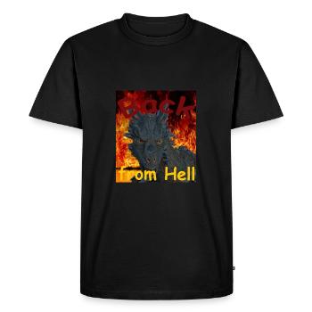 Retour de l’enfer - T-shirt Premium bio Homme - noir - Devant - Nico (187cm)