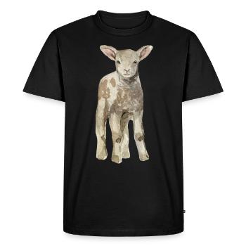 Mouton bébé - T-shirt Premium bio Homme - noir - Devant - Nico (187cm)