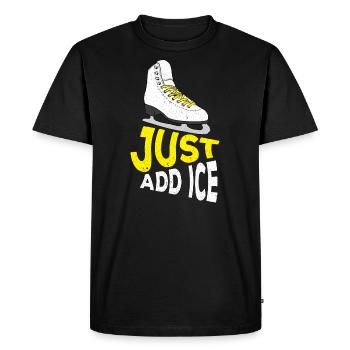 Ice Skating Figure Skating Skating Skating - Men's Premium Organic T-Shirt - black - Front - Nico (187cm)