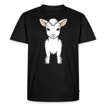 Little Goat Humor Quote - Men's Premium Organic T-Shirt - black - Front - Nico (187cm)
