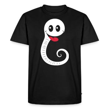 ver de terre - T-shirt Premium bio Homme - noir - Devant - Nico (187cm)
