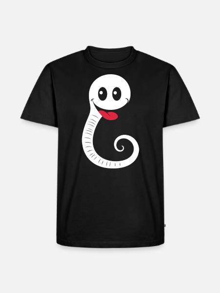 earthworm - Men's Premium Organic T-Shirt - black