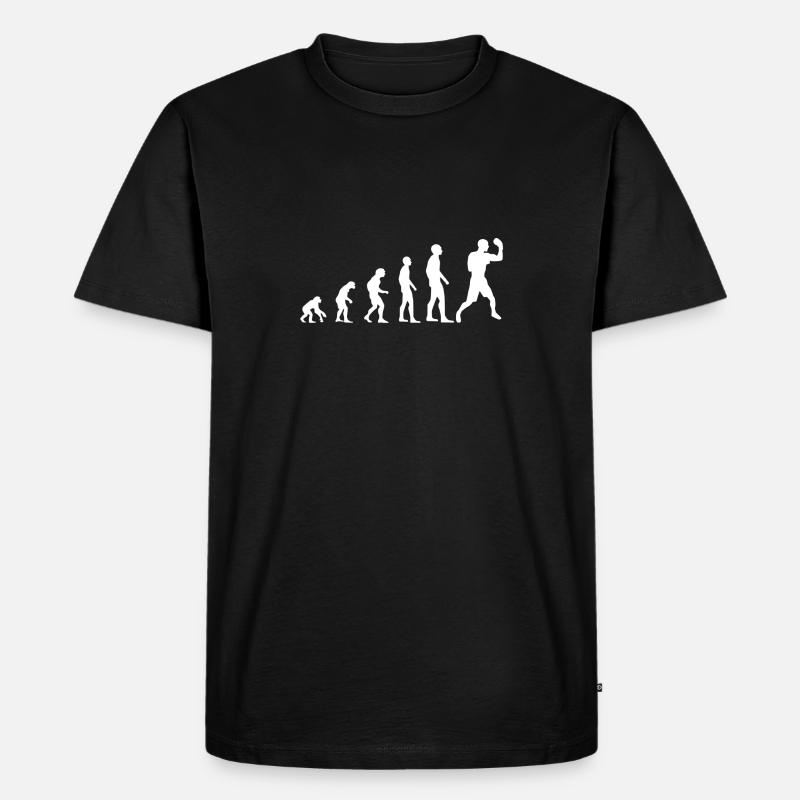Boxing Evolution - Männer Premium Bio T-Shirt - Schwarz