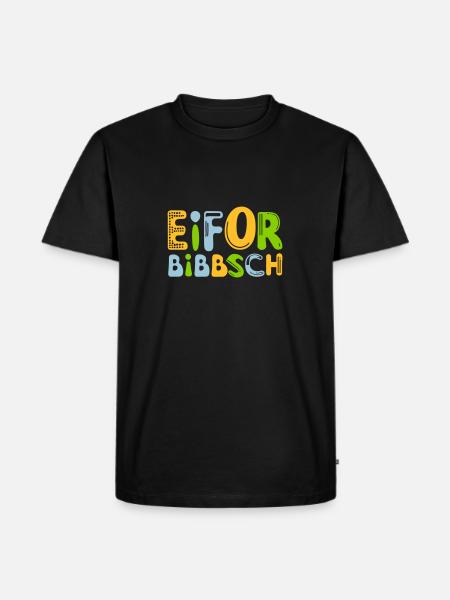 Eiforbibbsch - Männer Premium Bio T-Shirt - Schwarz