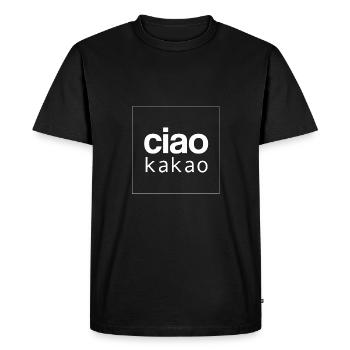 Ciao cacao - T-shirt Premium bio Homme - noir - Devant - Nico (187cm)