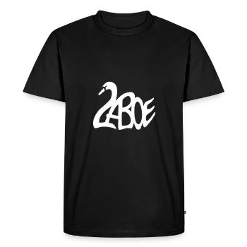 Laboe swan sait - T-shirt Premium bio Homme - noir - Devant - Nico (187cm)
