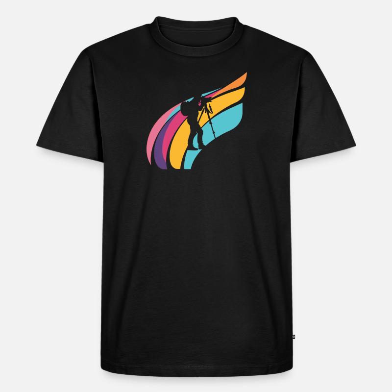 Fotograf Objektiv Digitalkamera - Männer Premium Bio T-Shirt - Schwarz
