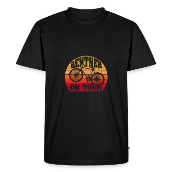 Retraités en tournée | Vélo | vélo - T-shirt Premium bio Homme - noir - Devant - Nico (187cm)