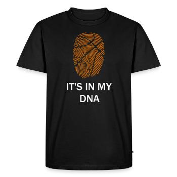 Basket-ball est dans mon ADN - T-shirt Premium bio Homme - noir - Devant - Nico (187cm)