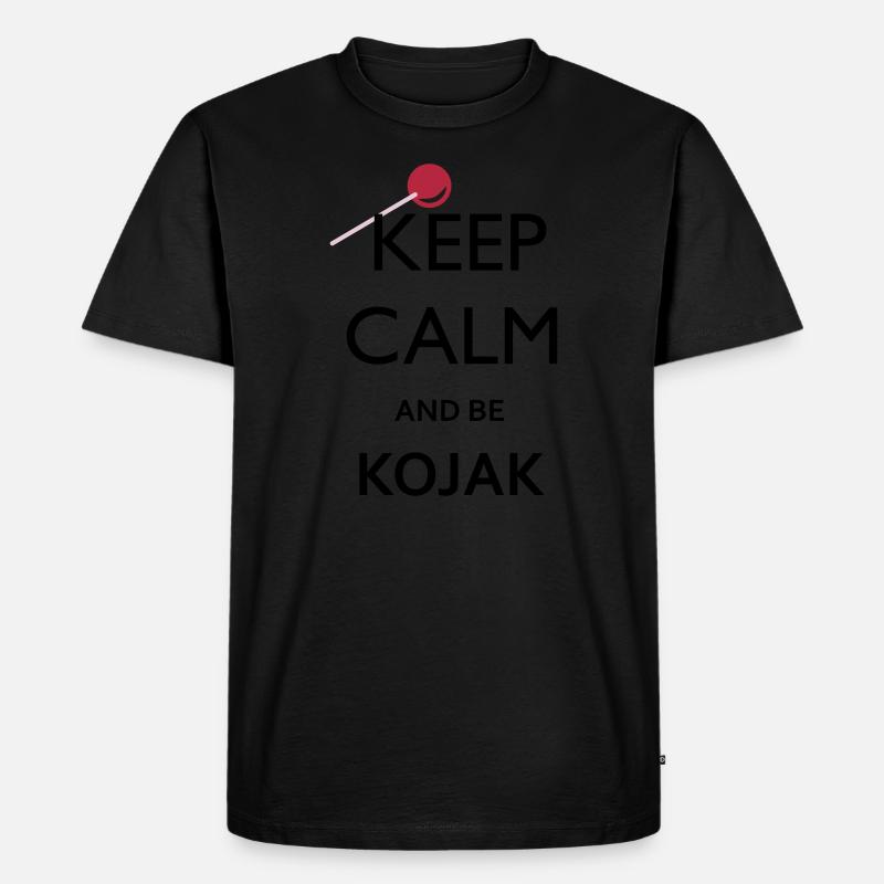 BE KOJAK - Männer Premium Bio T-Shirt - Schwarz