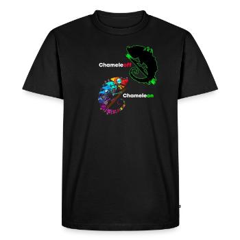 chameleons - Men's Premium Organic T-Shirt - black - Front - Nico (187cm)