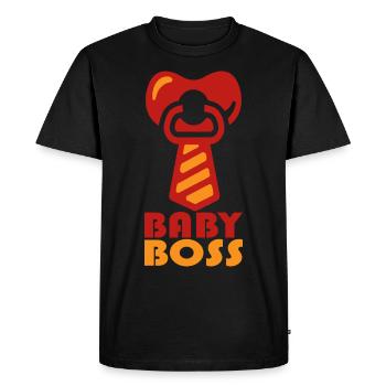 baby boss- Baby Boss Costume Devise Party Baby - T-shirt Premium bio Homme - noir - Devant - Nico (187cm)