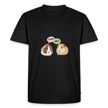 Cochon d'Inde I $ HIG Wheek cochon d'Inde - T-shirt Premium bio Homme - noir - Devant - Nico (187cm)