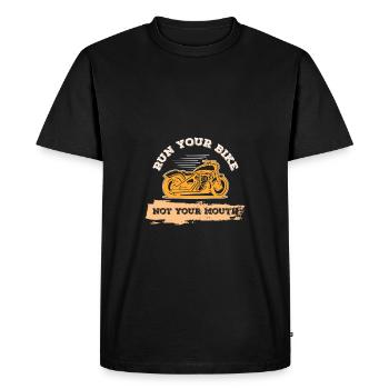 Moto Cool Dicton - T-shirt Premium bio Homme - noir - Devant - Nico (187cm)