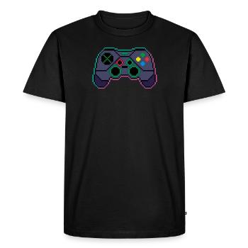 G35.01 Cyberpunk Gamepad - Men's Premium Organic T-Shirt - black - Front - Nico (187cm)