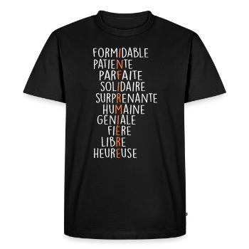 Definition of Nurse - Men's Premium Organic T-Shirt - black - Front - Nico (187cm)