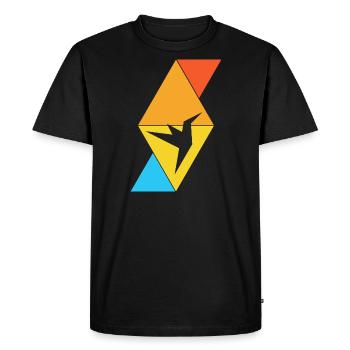 Colibri - T-shirt Premium bio Homme - noir - Devant - Nico (187cm)