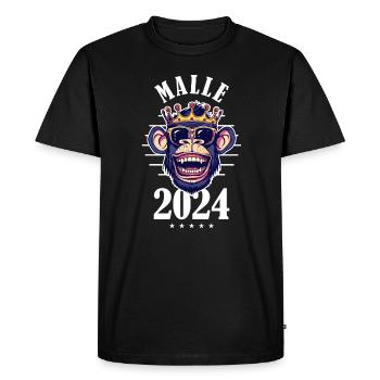 Malle 2024 Party Monkey Mallorca - Men's Premium Organic T-Shirt - black - Front - Nico (187cm)