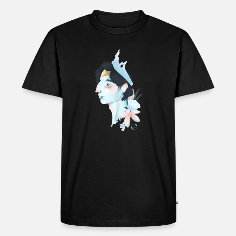 Ice Prinz (Ise) - Männer Premium Bio T-Shirt - Schwarz