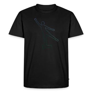 Entraînement physique pour hommes Entraînement en force aérobique - T-shirt Premium bio Homme - noir - Devant - Nico (187cm)