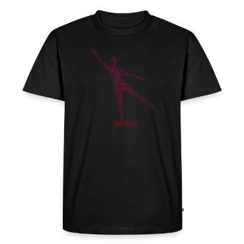 Entraînement physique pour femmes aérobique - T-shirt Premium bio Homme - noir - Devant - Nico (187cm)
