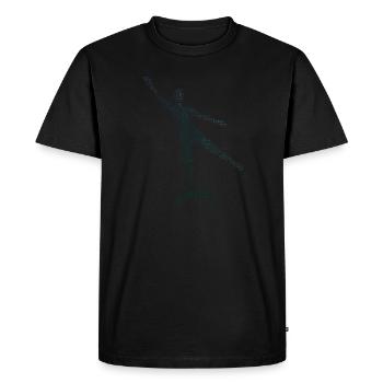 Entraînement physique Aérobic Gymnastique physique masculine - T-shirt Premium bio Homme - noir - Devant - Nico (187cm)